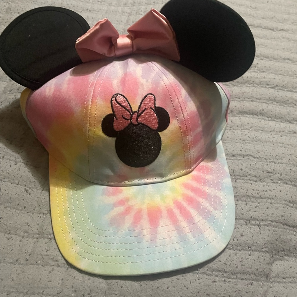 Colorful Tie-Dye Mouse Ears Cap